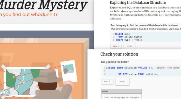 SQL Murder Mystery, le jeu pour apprendre le SQL